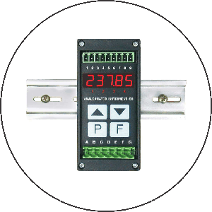 RM4 DIN rail mount monitor